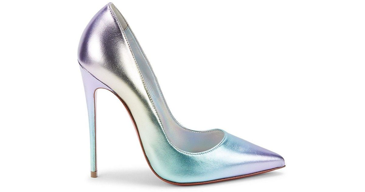 Christian Louboutin Metallic Ombré Pumps in Blue Lyst
