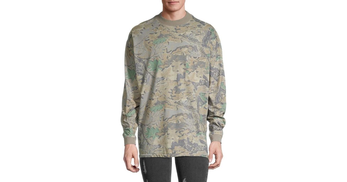 Yeezy Cotton Camo Long-sleeve T-shirt 