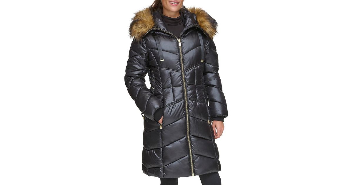 Guess Gray Polyester Coat