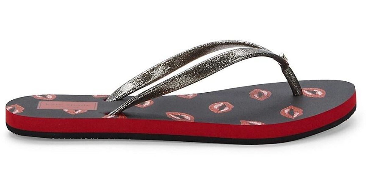 Kate Spade Synthetic Fiji Flip Flops Lyst UK