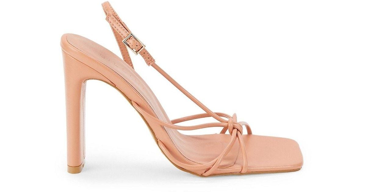 Billini Carlo Leather Strappy Sandals in Pink | Lyst