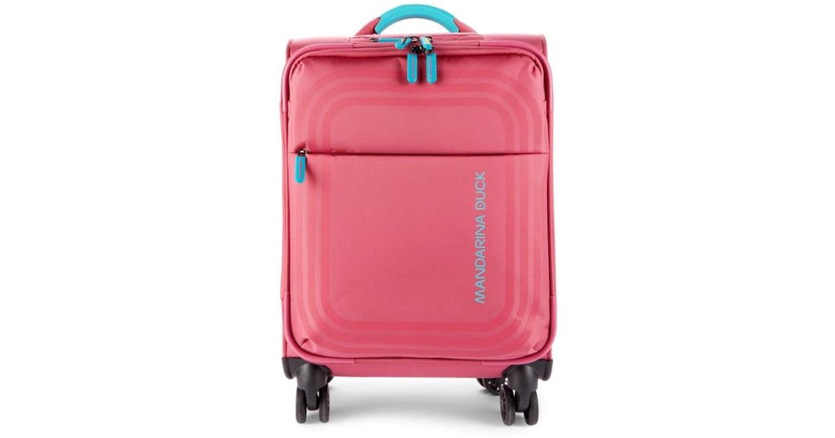 Mandarina Duck Bilbao Cabin 12-inch Spinner Suitcase in Red | Lyst