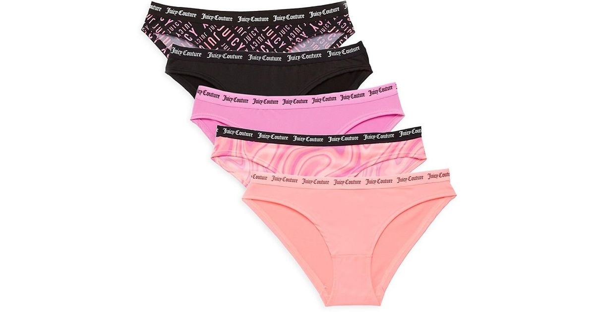 Buy Juicy Couture Girls Blue Briefs 3 Pack from Next Luxembourg
