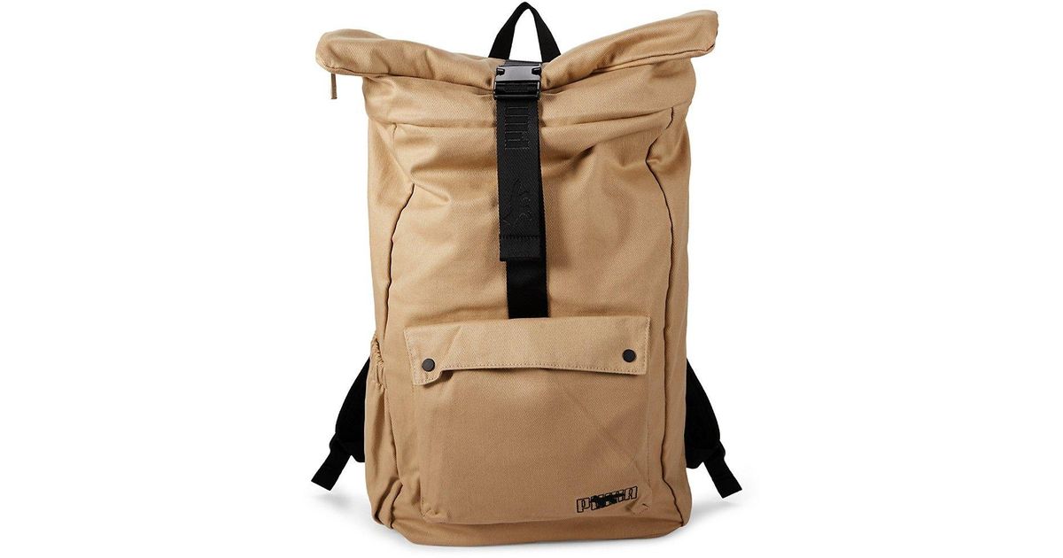 PUMA Solid Backpack in Brown for Men | Lyst