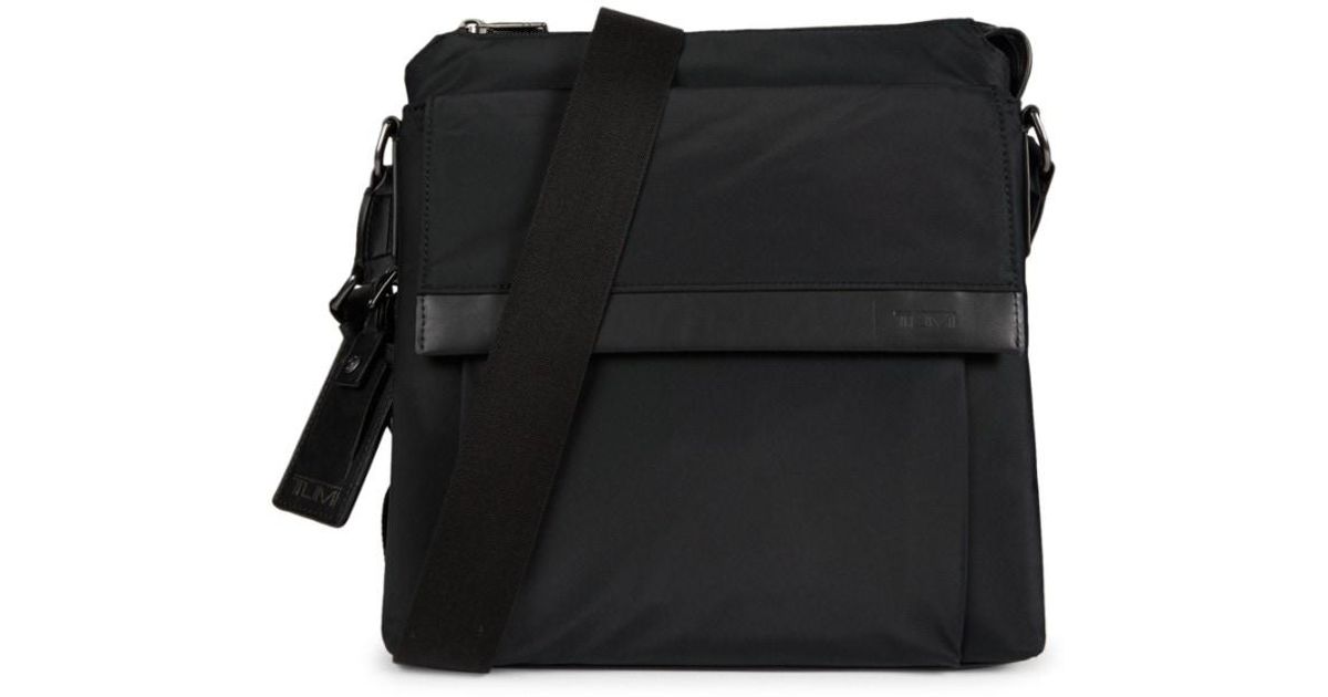 Tumi Men's Oxford Top-zip Flap Crossbody Bag - Black | Lyst