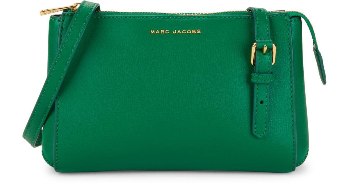 Marc by Marc Jacobs Leather Crossbody Bag In Soccer Pitch Green