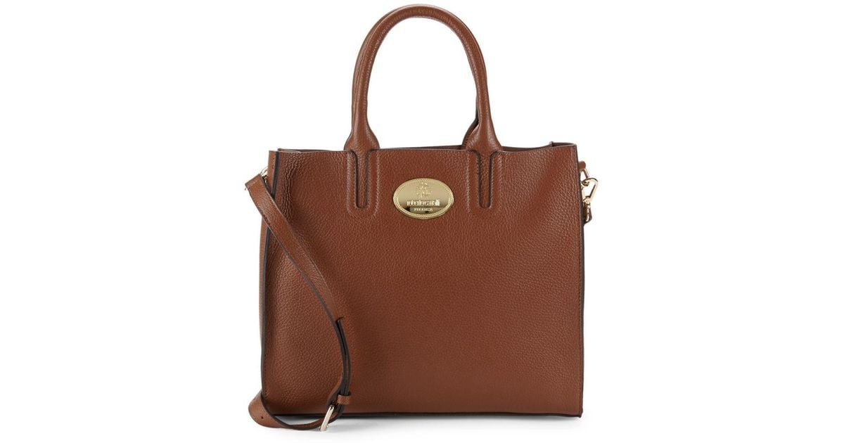 roberto cavalli leather tote