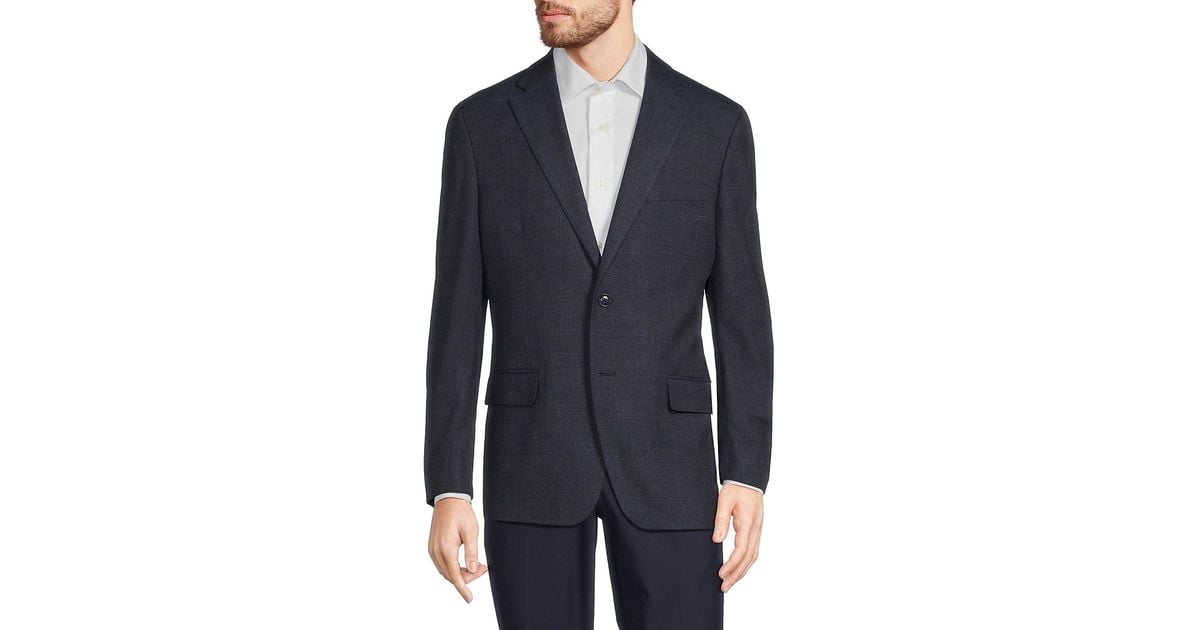 Tommy hilfiger blue windowpane suit 2025