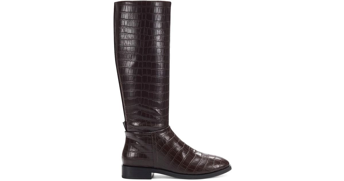 Aerosoles Synthetic Berri Knee-high Boots in Brown Croc (Brown) | Lyst