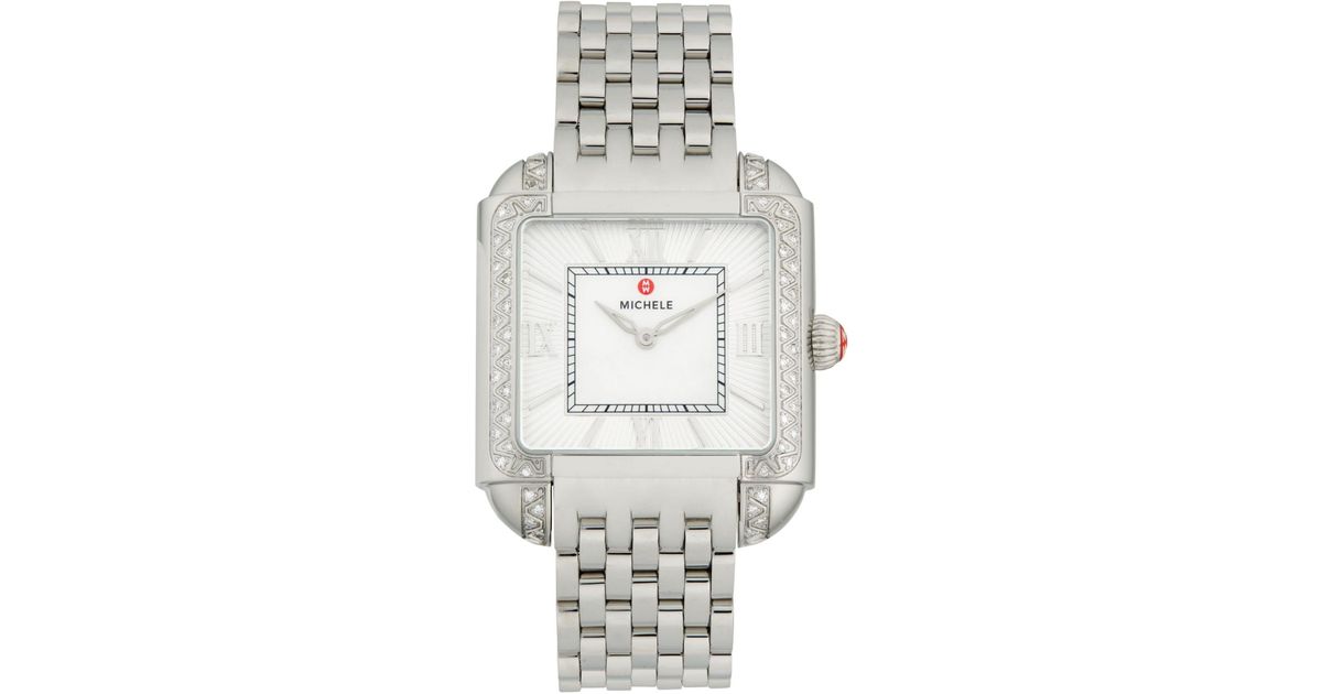 michele milou diamond watch