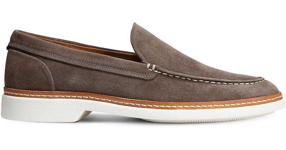 Allen Edmonds Wilder Suede Loafers in Brown for Men Lyst