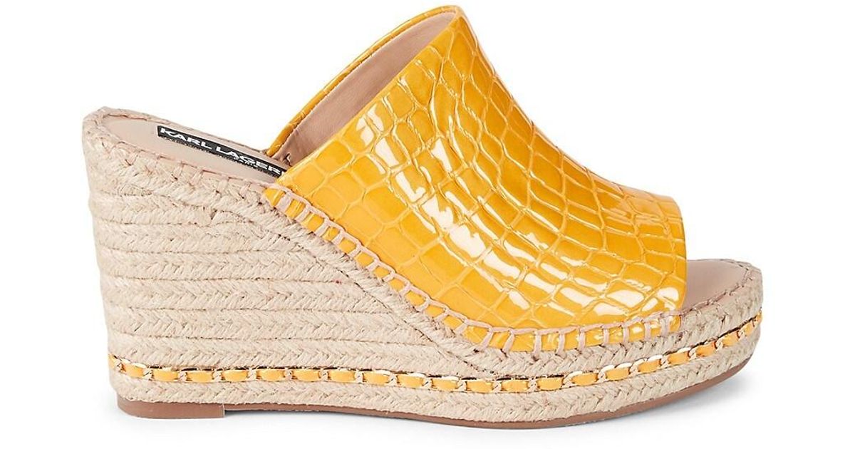 yellow platform wedges