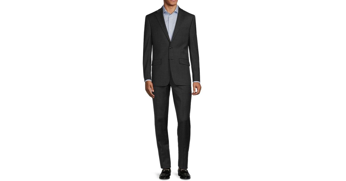 Calvin klein grey suit sales