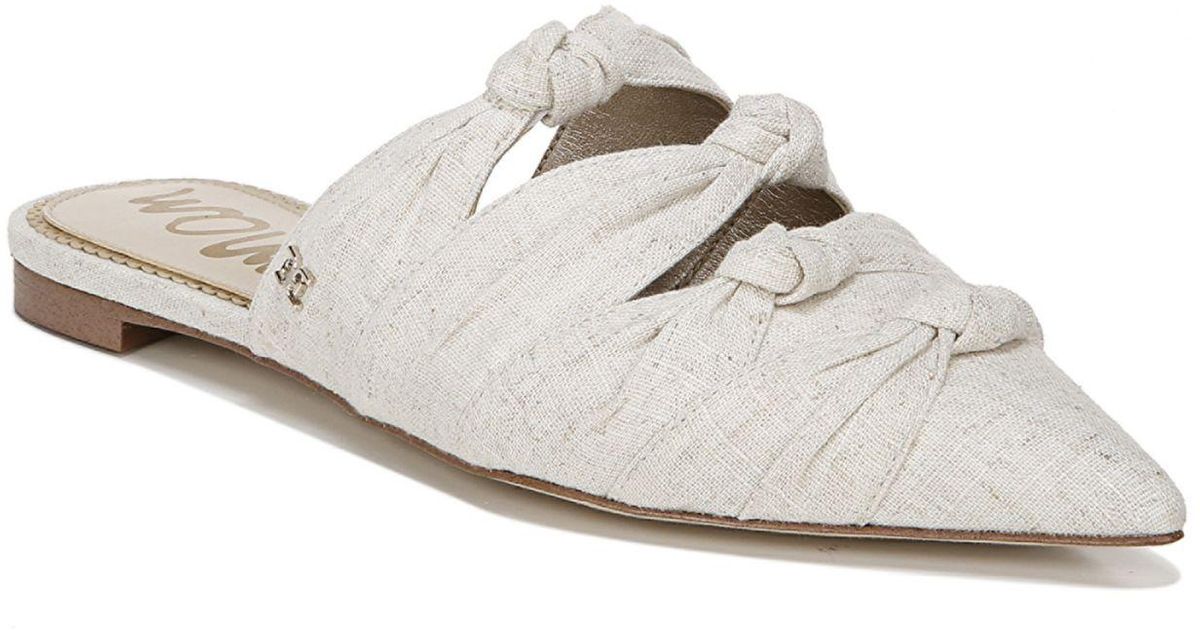 knotted leather mules