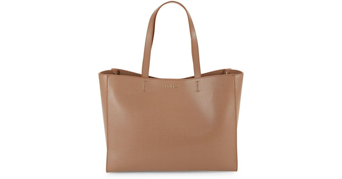 furla andrea leather tote