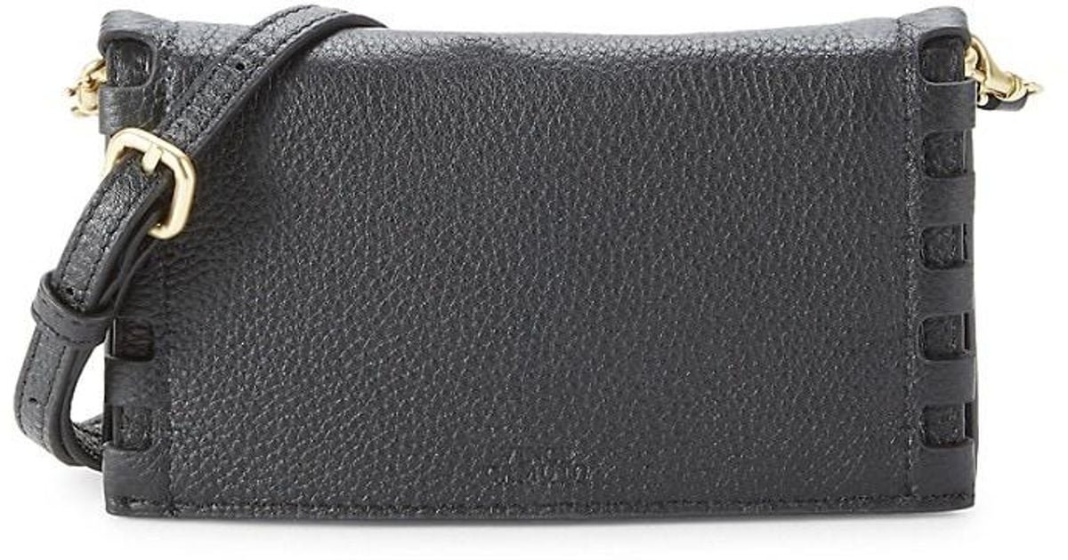 Vince Camuto Aviva Leather Crossbody Bag in Black Lyst UK