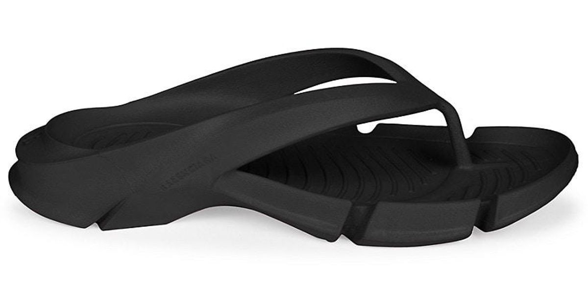 Balenciaga Mold Pvc Thong Sandals in Black | Lyst