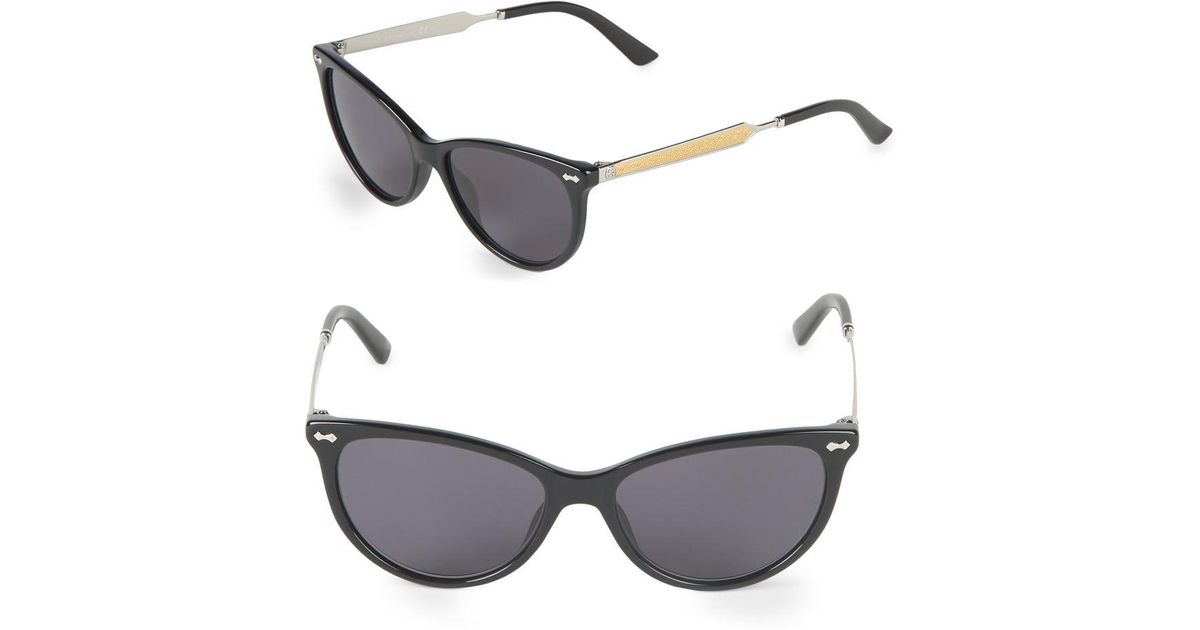 Gucci 54mm Butterfly Sunglasses in Black - Lyst