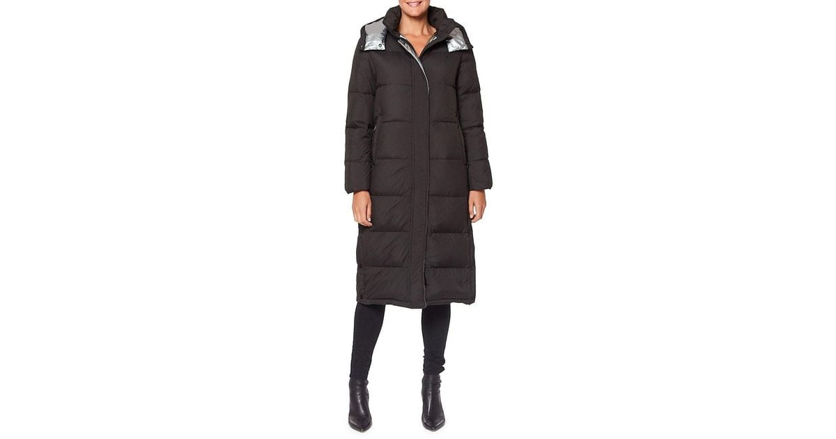 Sanctuary Hooded Down Puffer Coat in Black Lyst