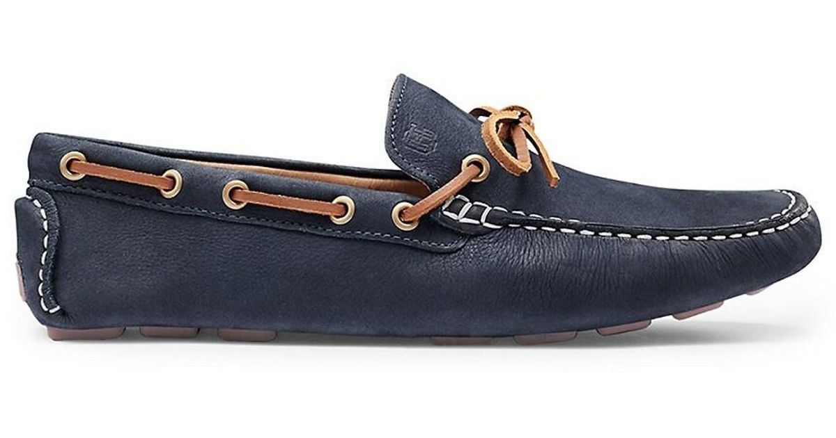 G.H. Bass & Co. Davis Camp Moc Driver in Blue for Men | Lyst