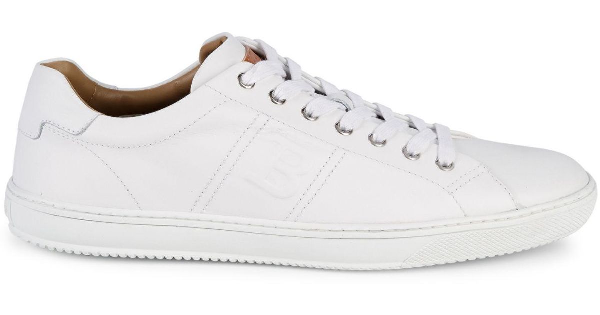 bally orivel leather sneakers