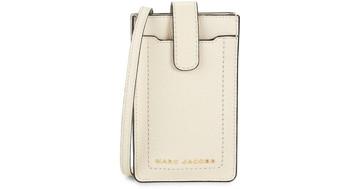 Marc Jacobs Women's Ns Leather Phone Crossbody Bag Marshmallow in Natural Lyst