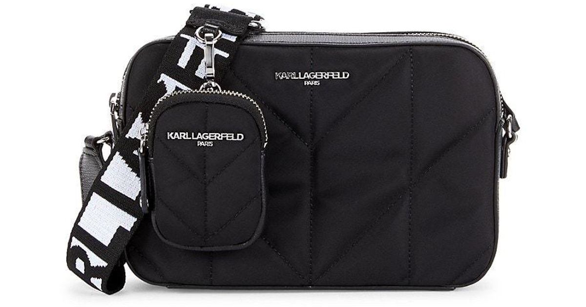 Karl Lagerfeld Maybelle Logo Crossbody Bag in Black Lyst