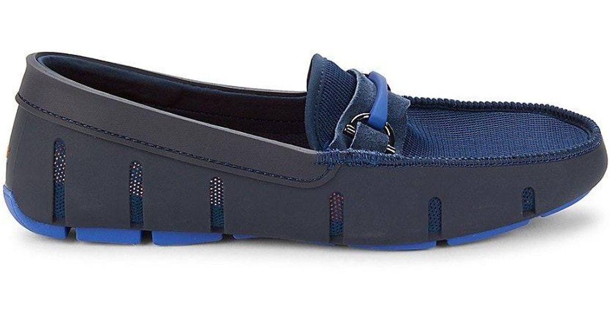 Swims Sporty Mesh Bit Loafers in Blue for Men Lyst