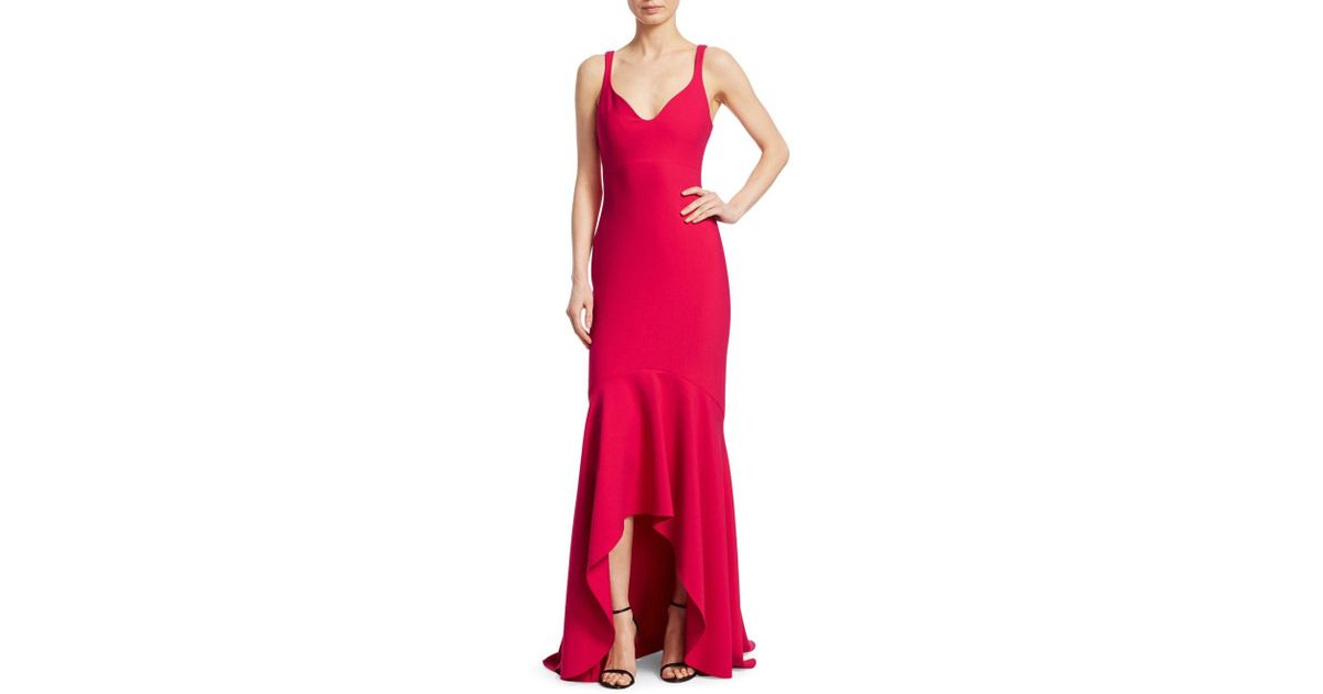 red sade gown
