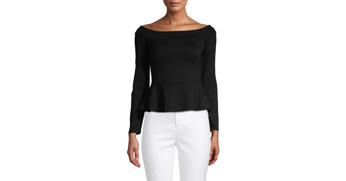 boat neck peplum top