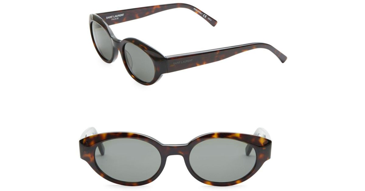 saint laurent oval sunglasses
