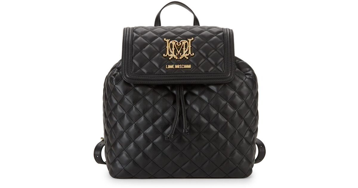 faux leather drawstring backpack