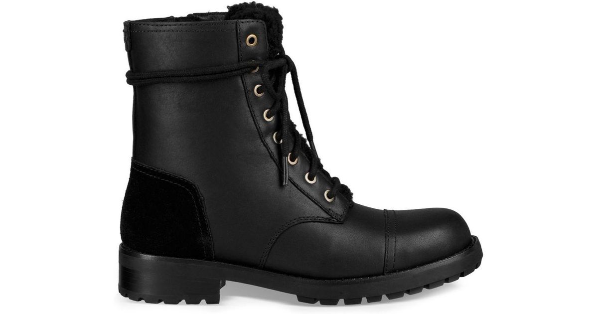 ugg kilmer leather & suede combat boots