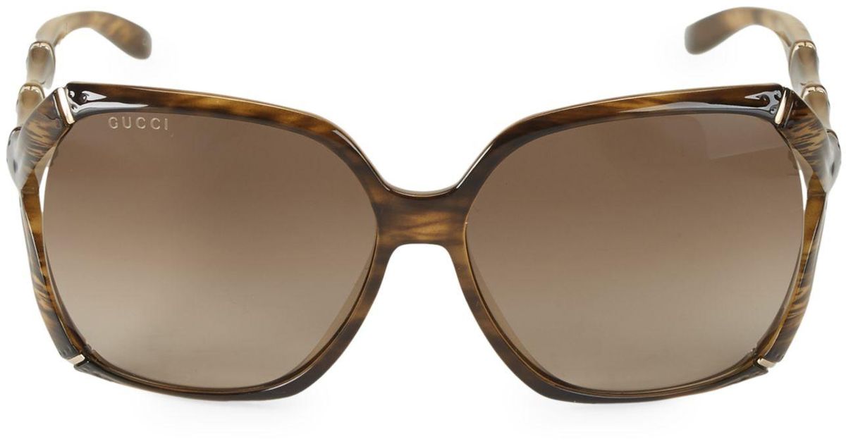 gucci 58mm oversized square sunglasses