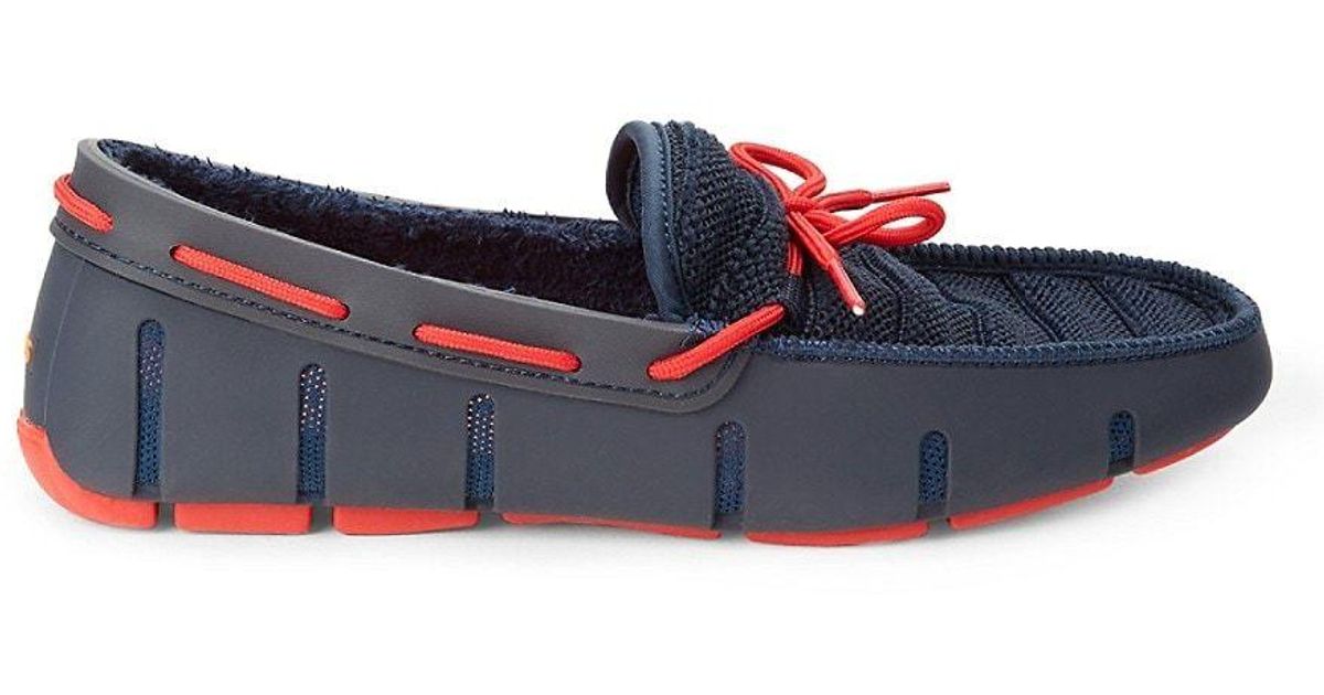 Swims Terry Driving Loafers in Blue for Men | Lyst