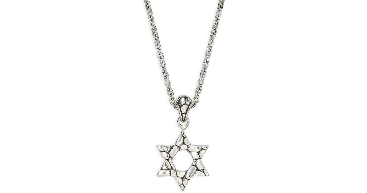 Star of clearance david pendant silver