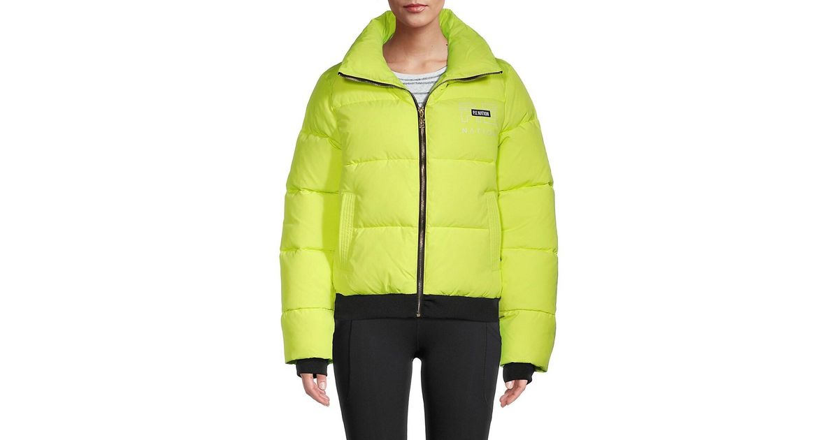 P.E Nation Synthetic P.e Nation Ramp Puffer Jacket | Lyst