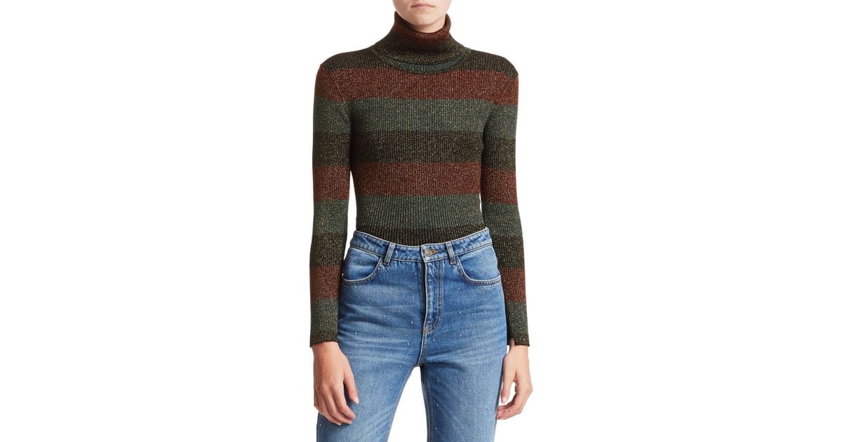 alc striped turtleneck
