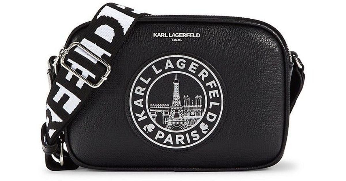 Karl Lagerfeld Maybelle Camera Crossbody Bag in Black Lyst