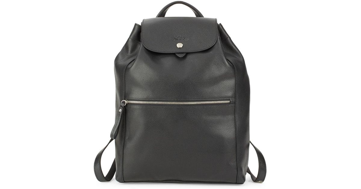 longchamp le foulonne leather backpack