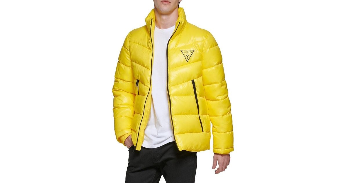 Guess jacket sales yellow