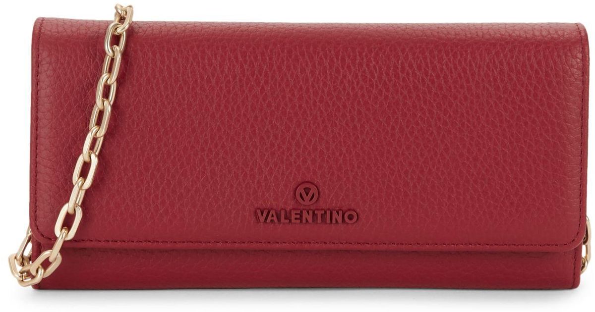valentino by mario valentino juniper dollaro leather chain wallet