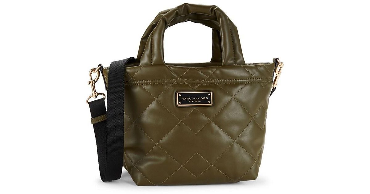 Marc Jacobs Quilted Moto Leather Mini Tote in Black Lyst Canada