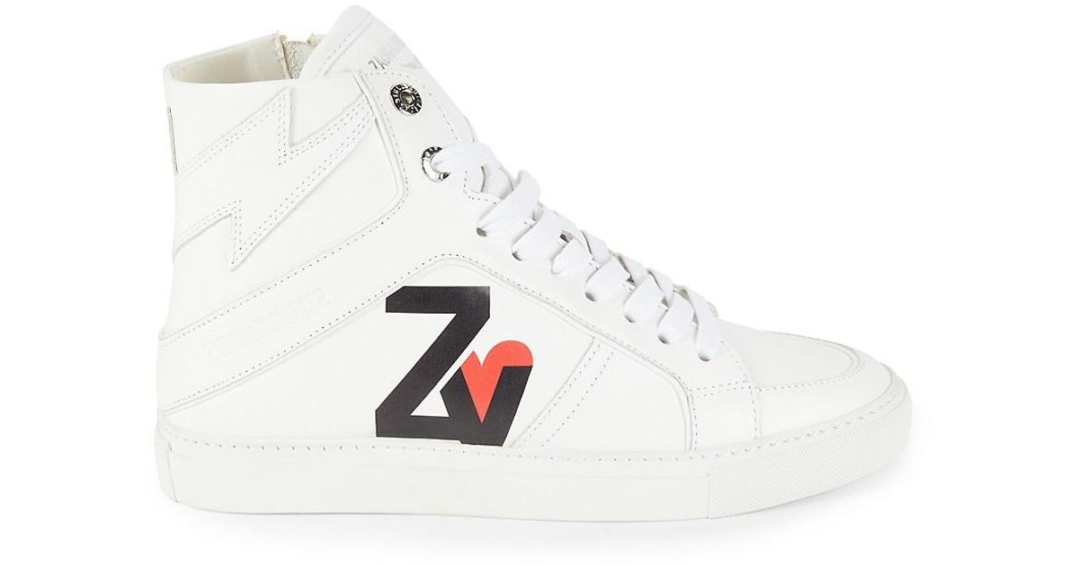 zadig and voltaire high top sneakers