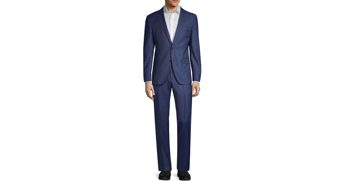 Hugo Boss | Suits & Blazers | Hugo Boss Mens Grey Plaid Suit Drago Super 2  Wool Slim Fit Size 40r | Poshmark
