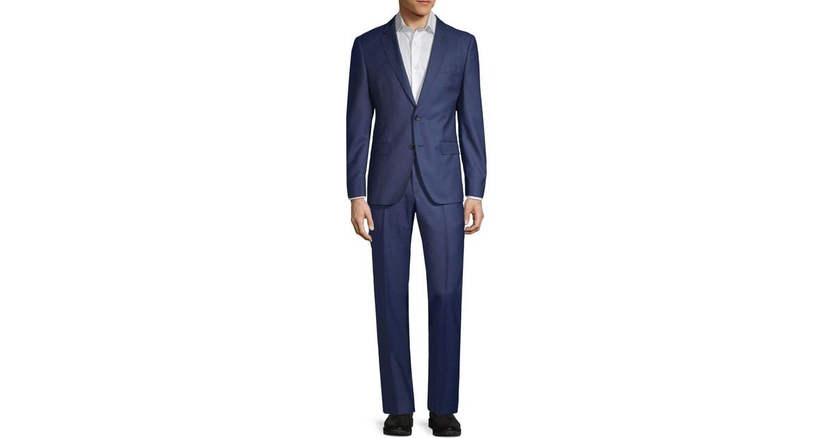 BOSS by HUGO BOSS Slim fit Drago Lanifico In Biella Wool Suit in