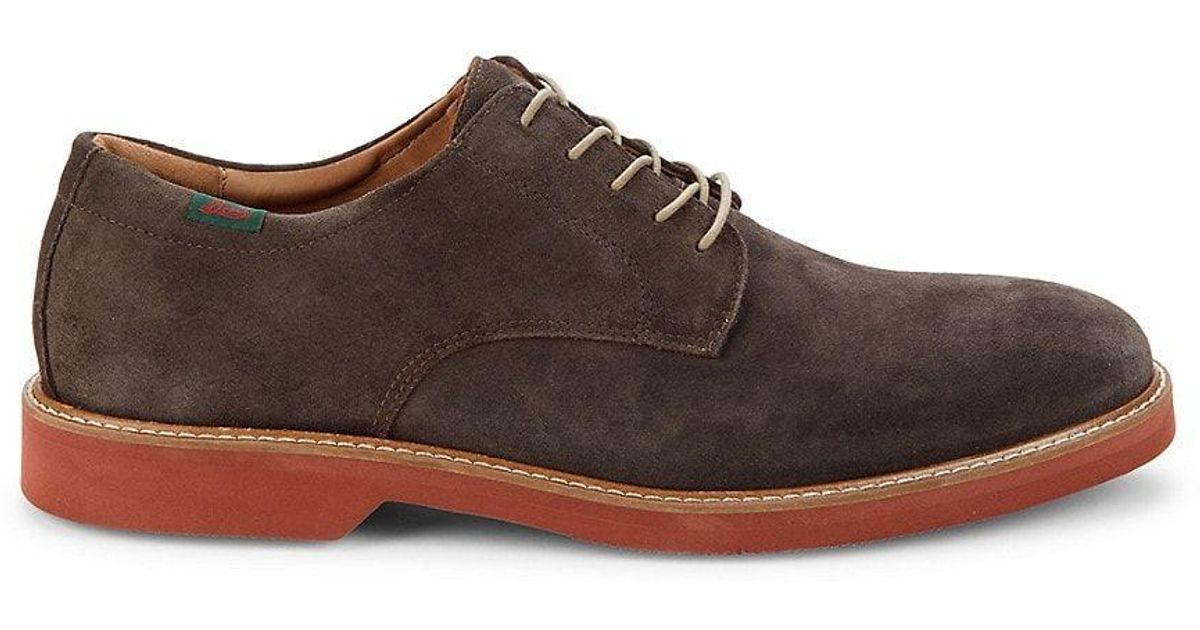 G.H. Bass & Co. Pasadena Suede Derby Shoes in Brown for Men | Lyst