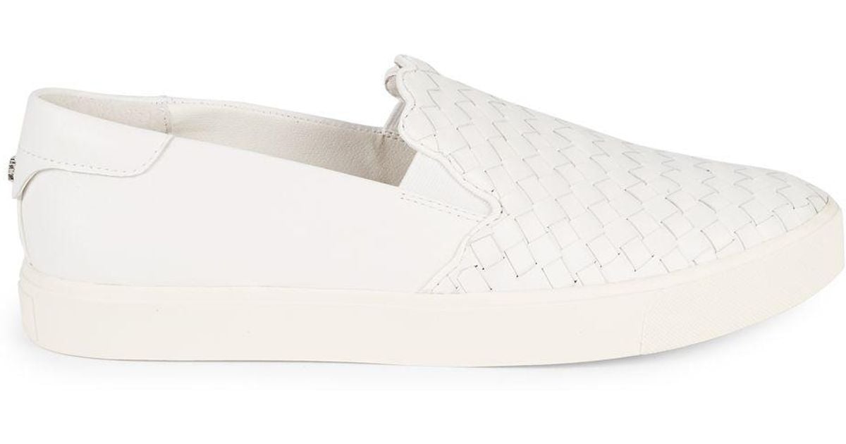 sam edelman white slip on sneakers