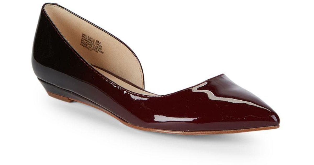 nine west patent leather flats reduced 