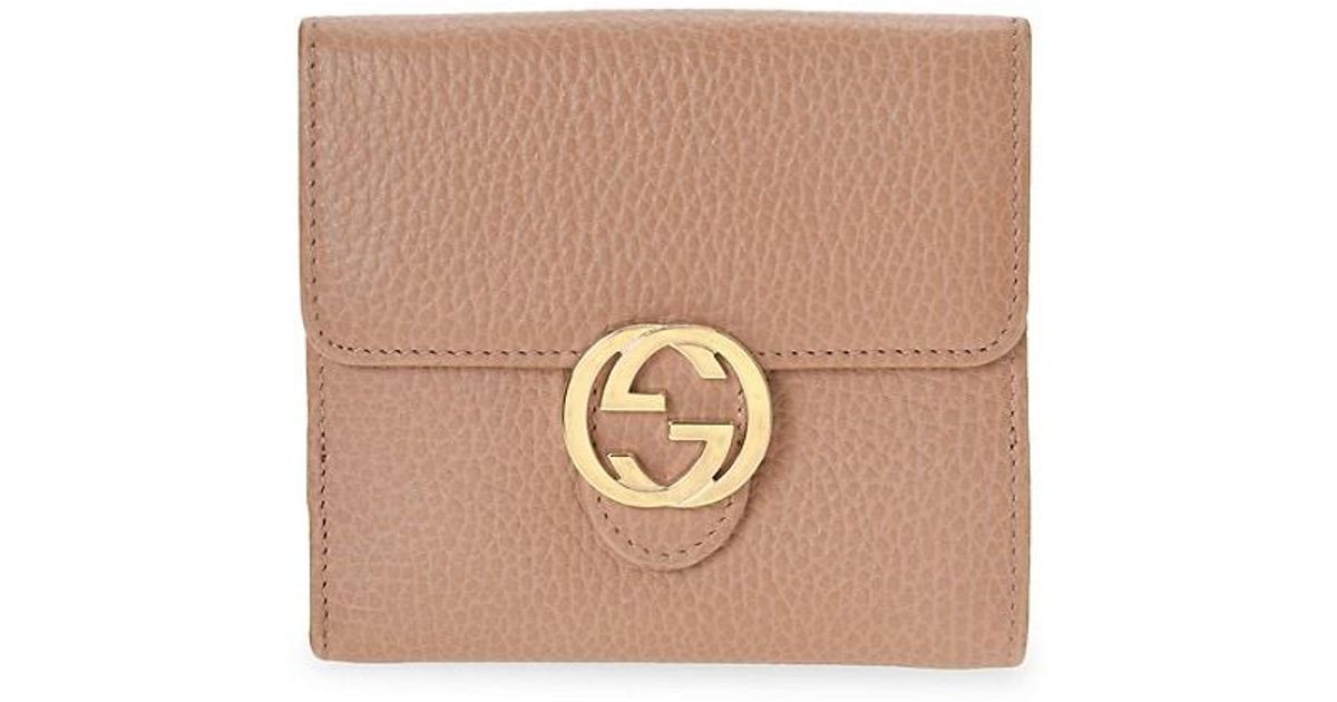 Gucci Icon Compact Wallet in Beige (Natural) Lyst